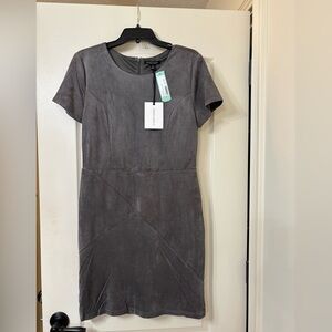 41 Hawthorn Gray Suede Like Sheath Dress